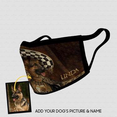 Personalized Dog Gift Idea - Royal Dog's Portrait 75 For Dog Lovers - Cloth Mask